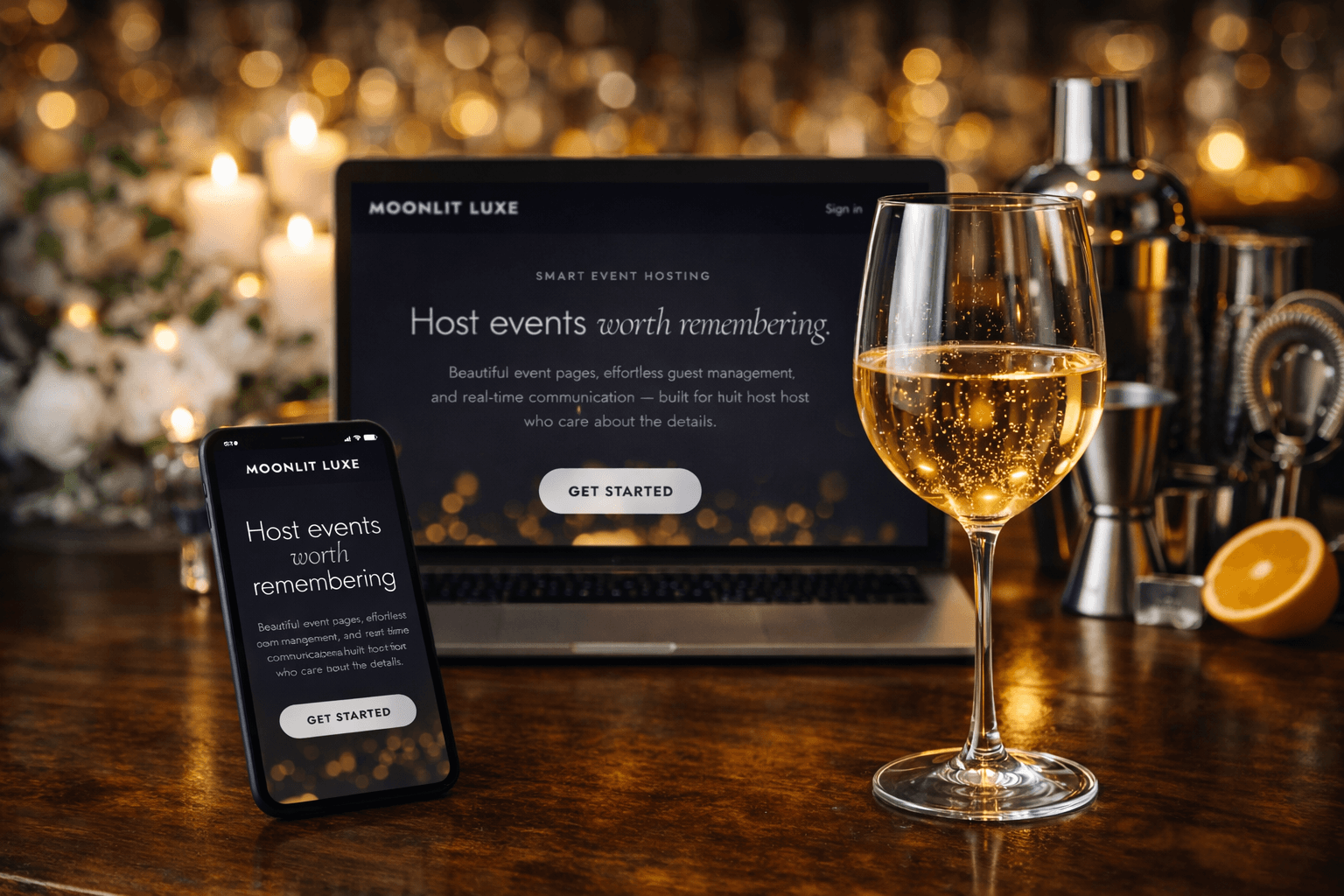 A glamorous cocktail